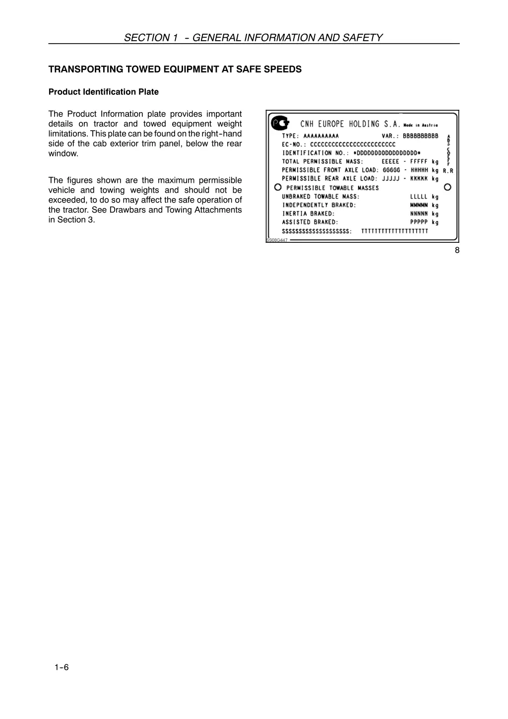 section 1 general information and safety 4