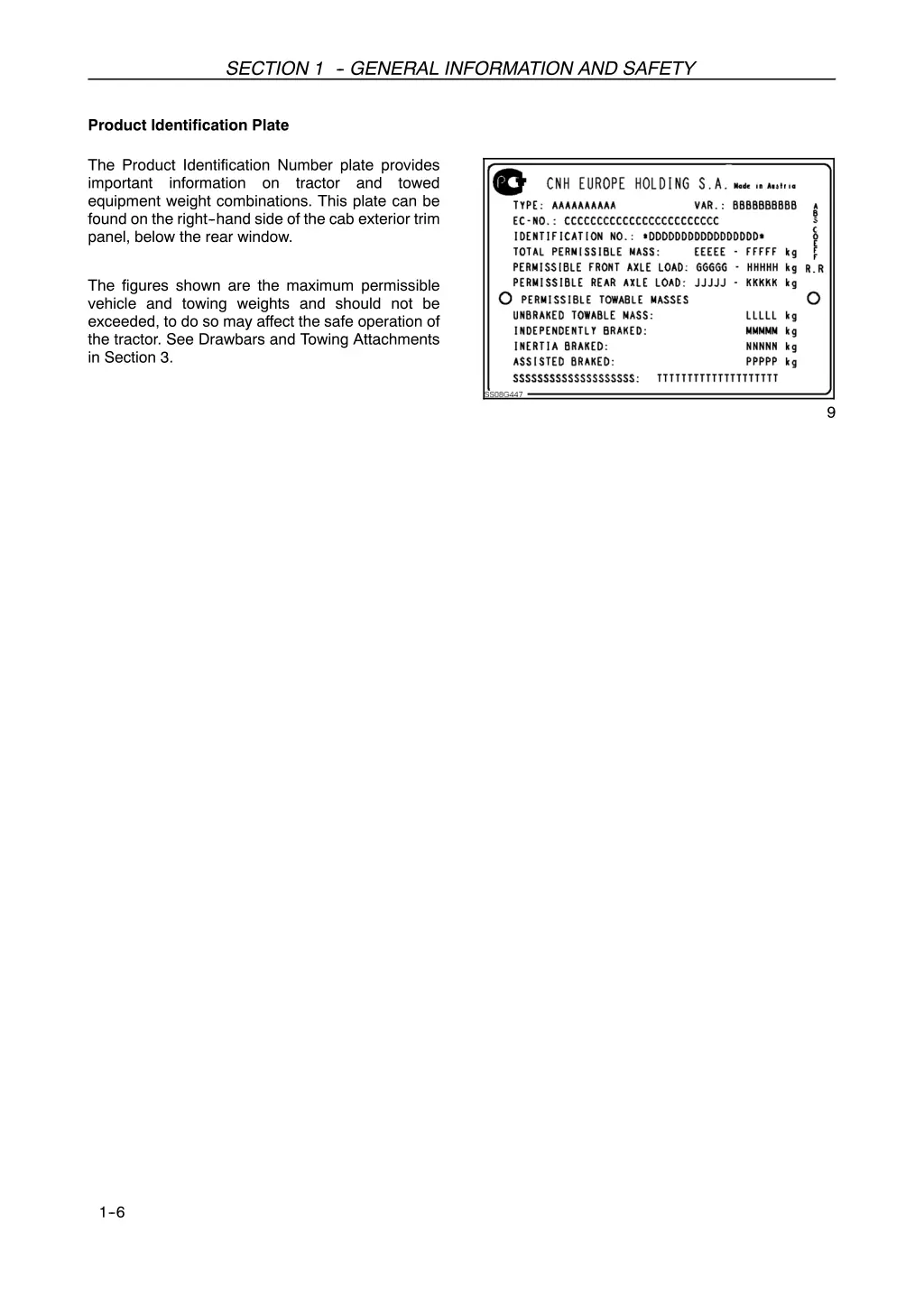 section 1 general information and safety 4