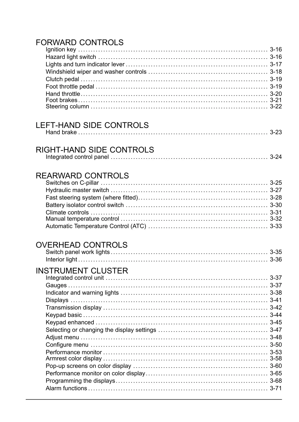 forward controls ignition key 3 16 hazard light