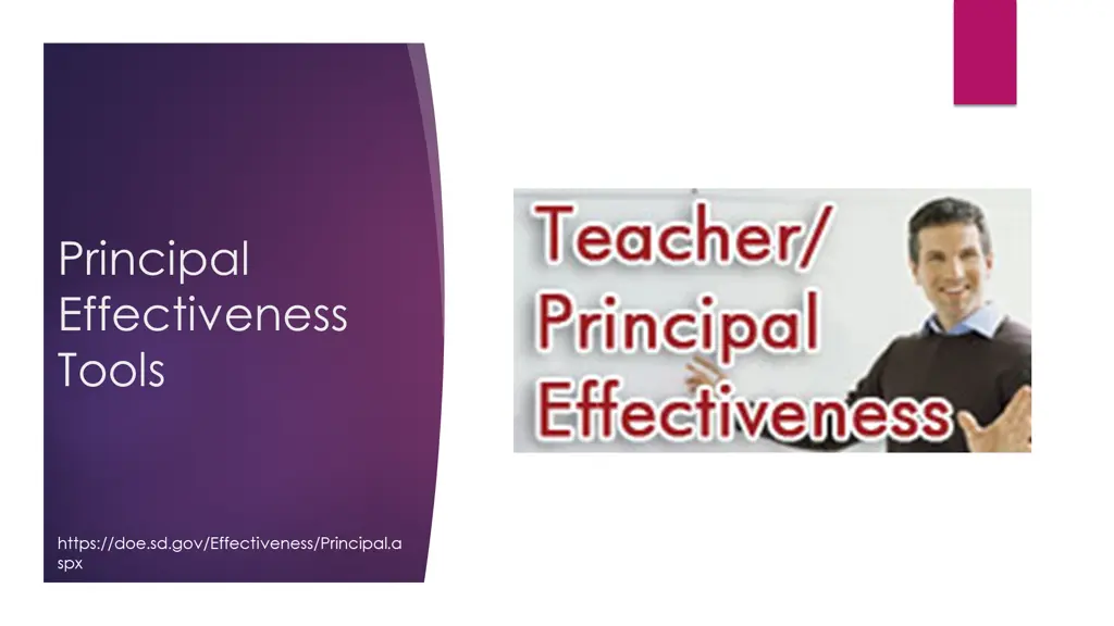 principal effectiveness tools