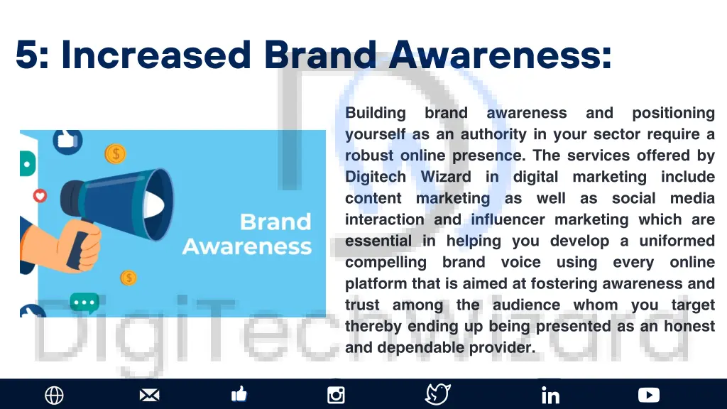 5 increased brand awareness