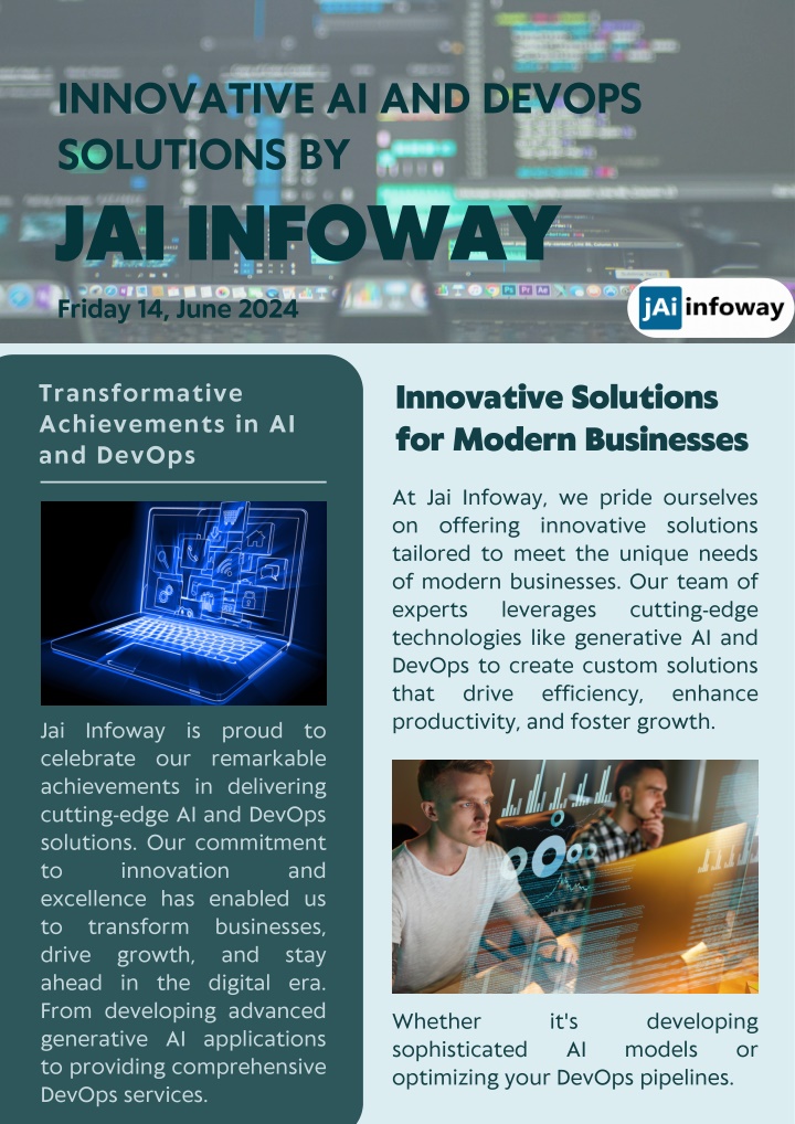 innovative ai and devops solutions by jai infoway