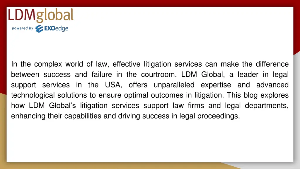 in the complex world of law effective litigation