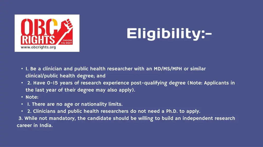 1 be a clinician and public health researcher