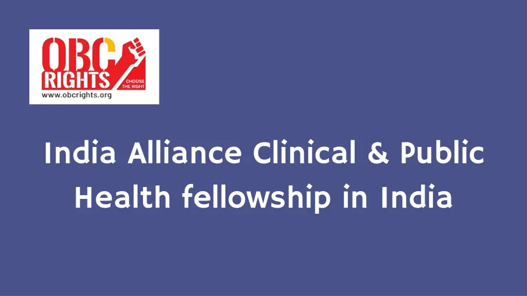 india alliance clinical public health fellowship