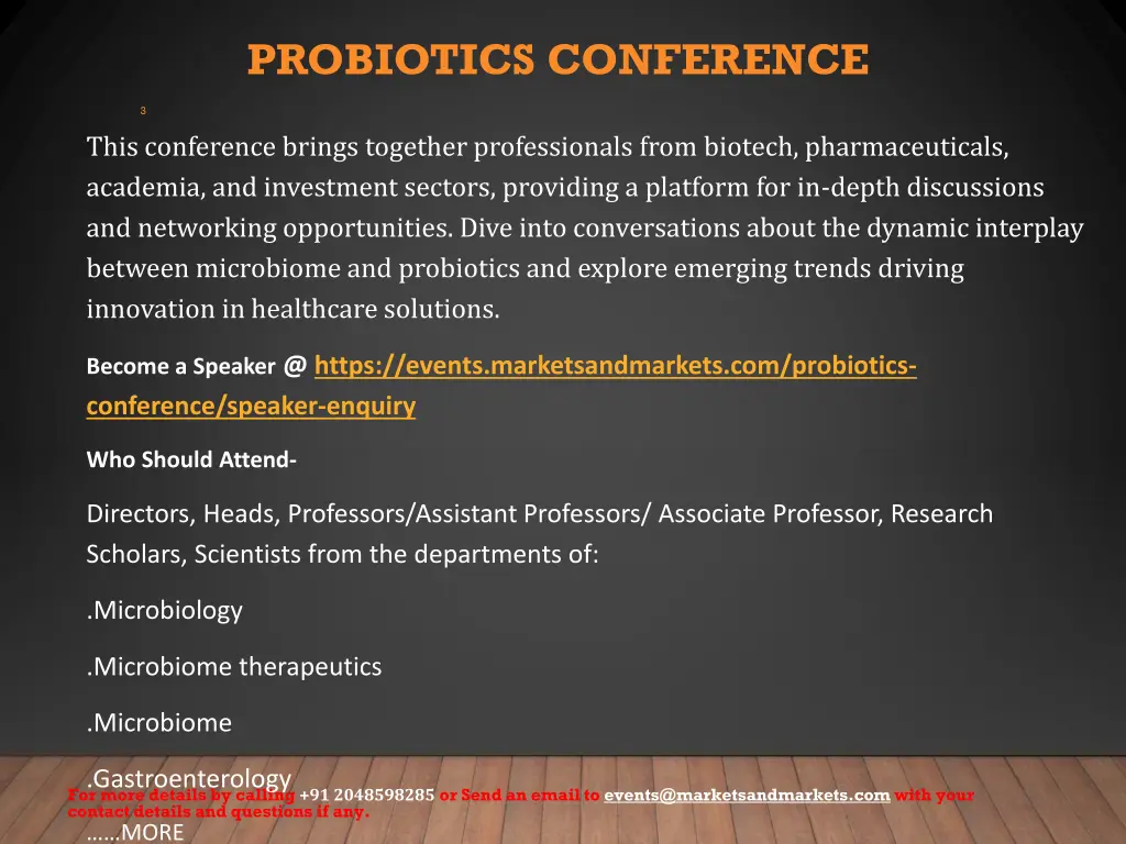 probiotics conference 1