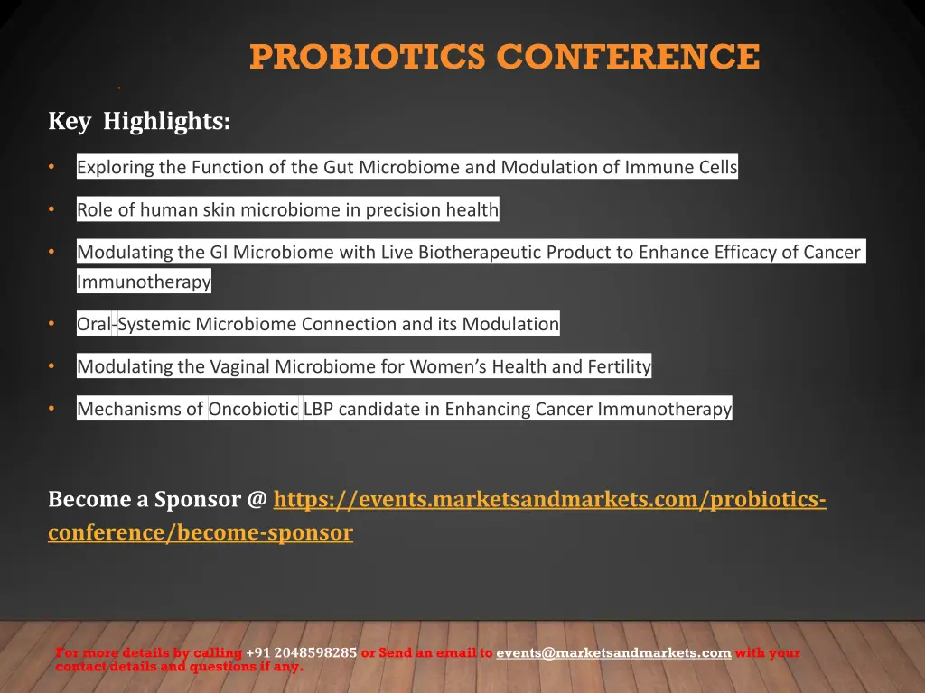 probiotics conference 2