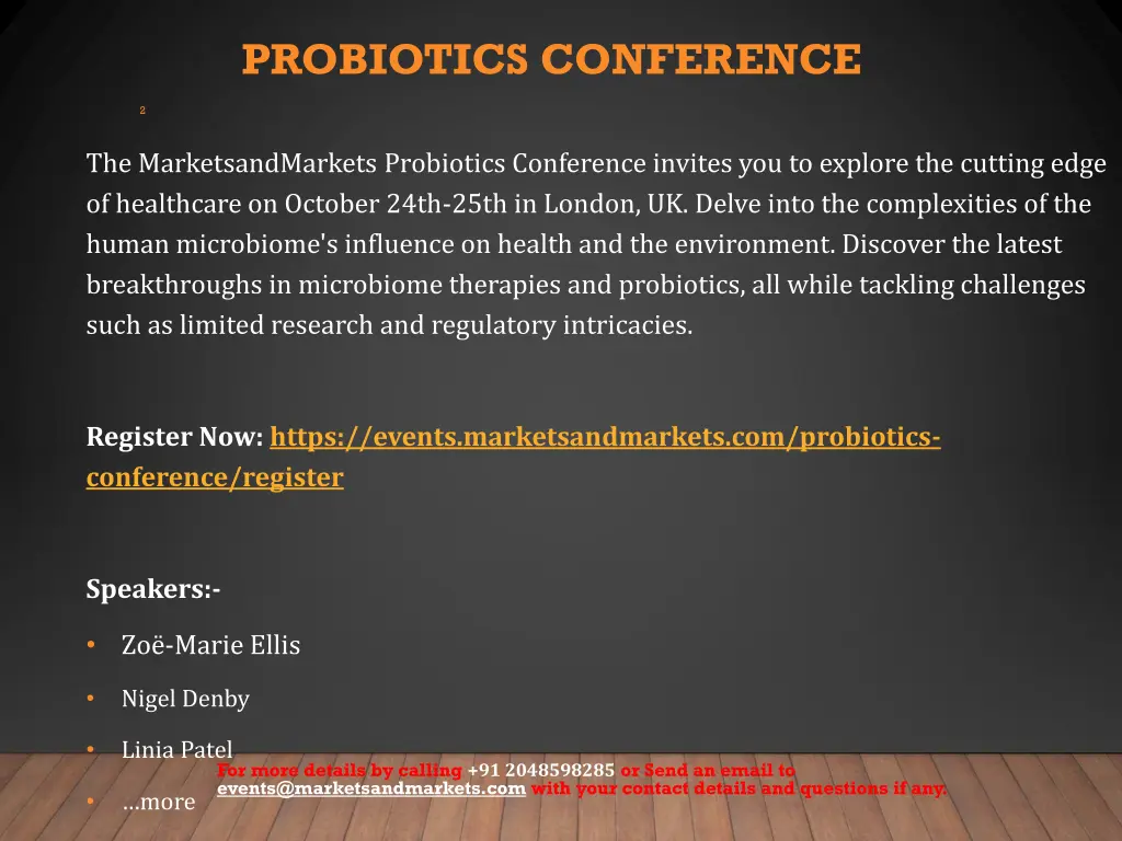 probiotics conference