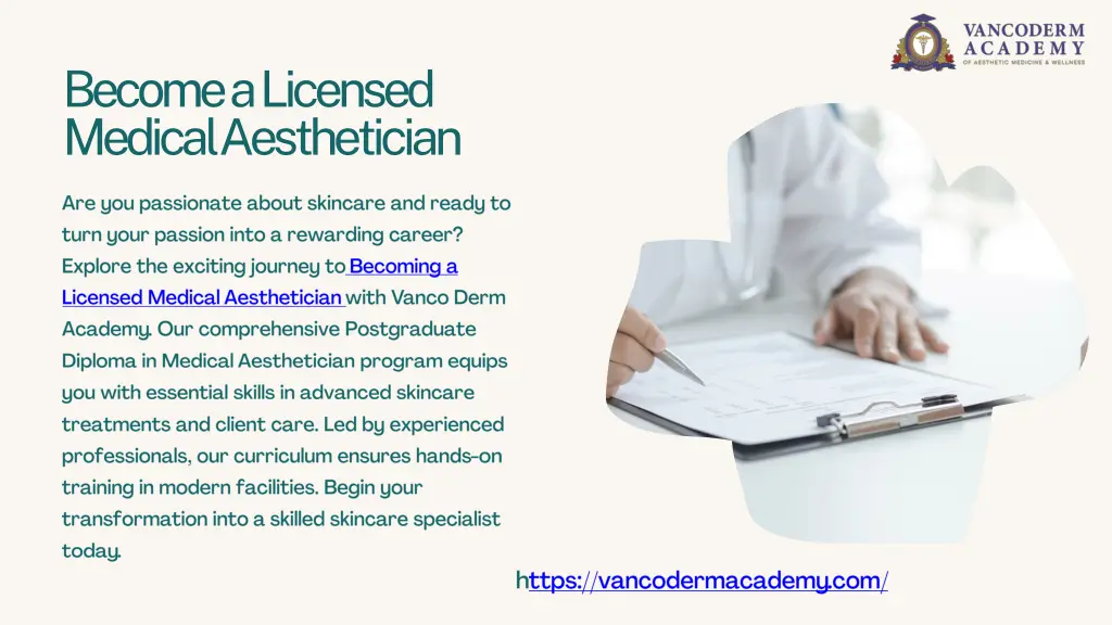 become a licensed medical aesthetician