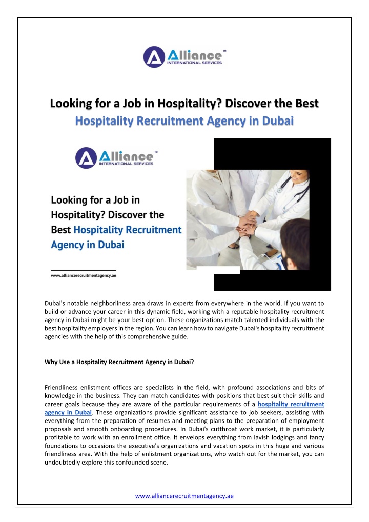 looking for a job in hospitality discover