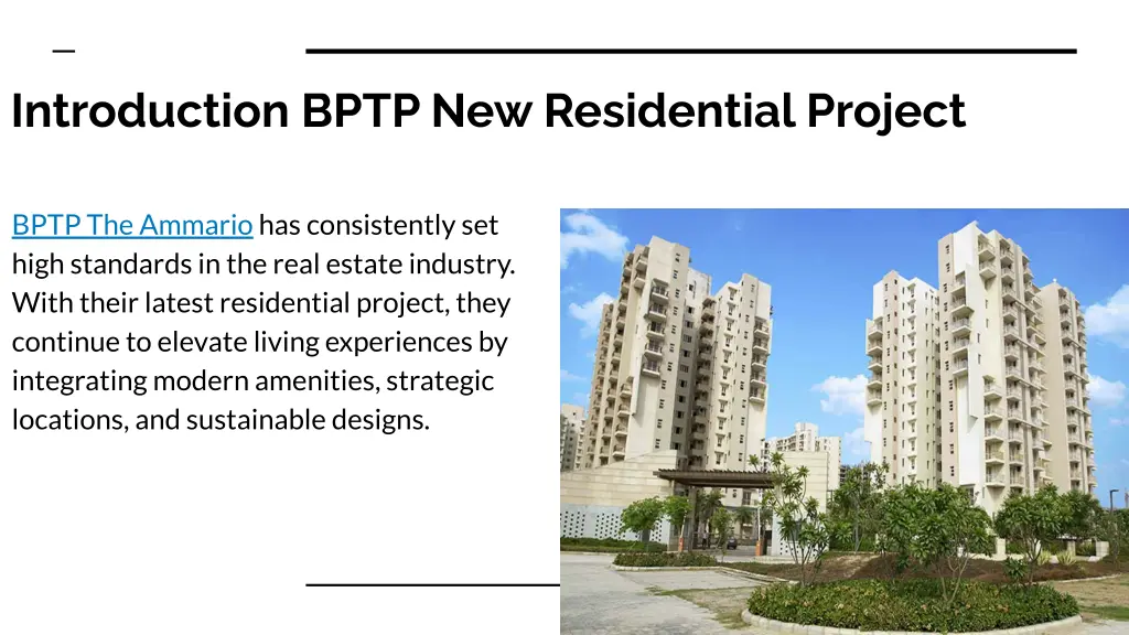 introduction bptp new residential project