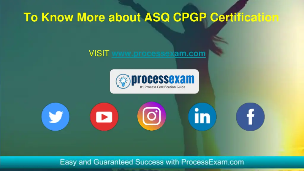 to know more about asq cpgp certification