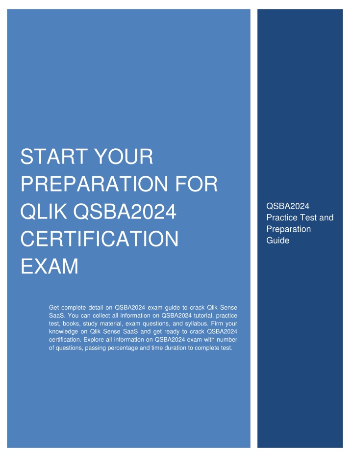 start your preparation for qlik qsba2024