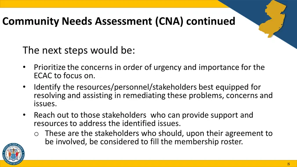 community needs assessment cna continued
