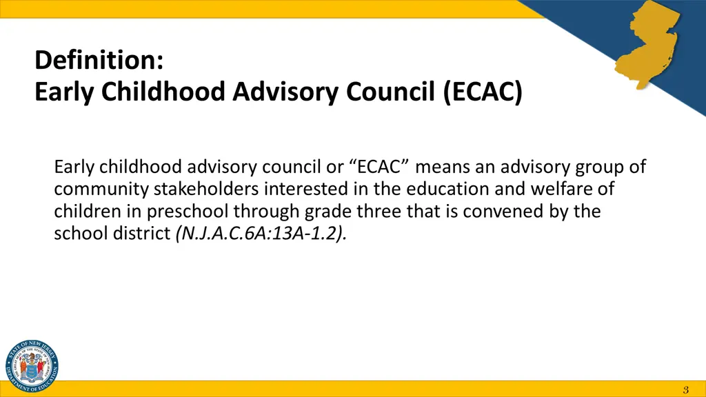 definition early childhood advisory council ecac