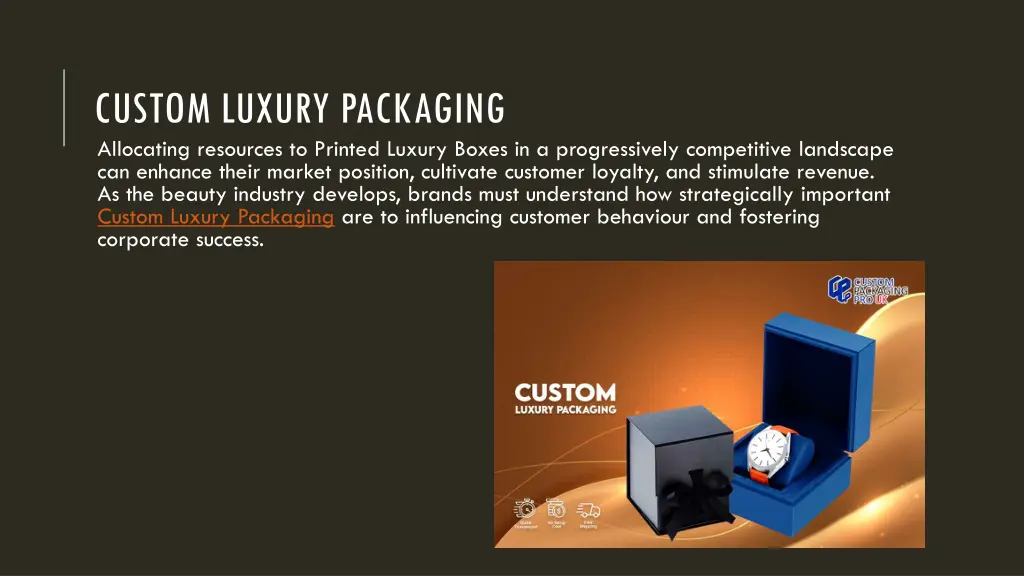 custom luxury packaging allocating resources