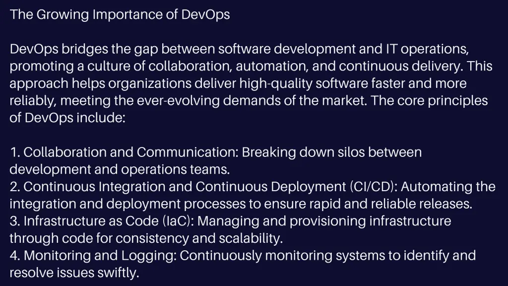 the growing importance of devops