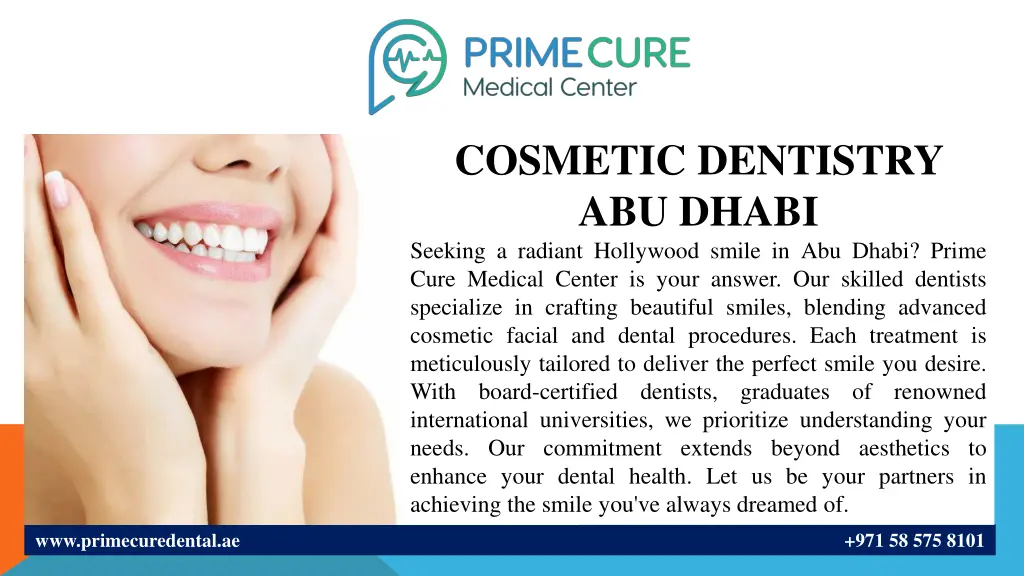 cosmetic dentistry abu dhabi seeking a radiant