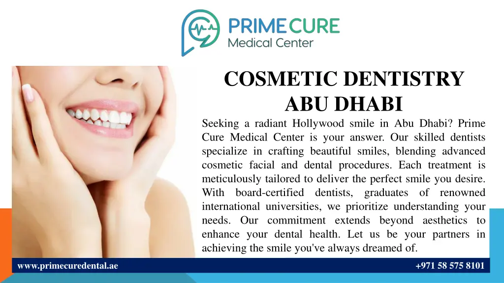 cosmetic dentistry abu dhabi seeking a radiant