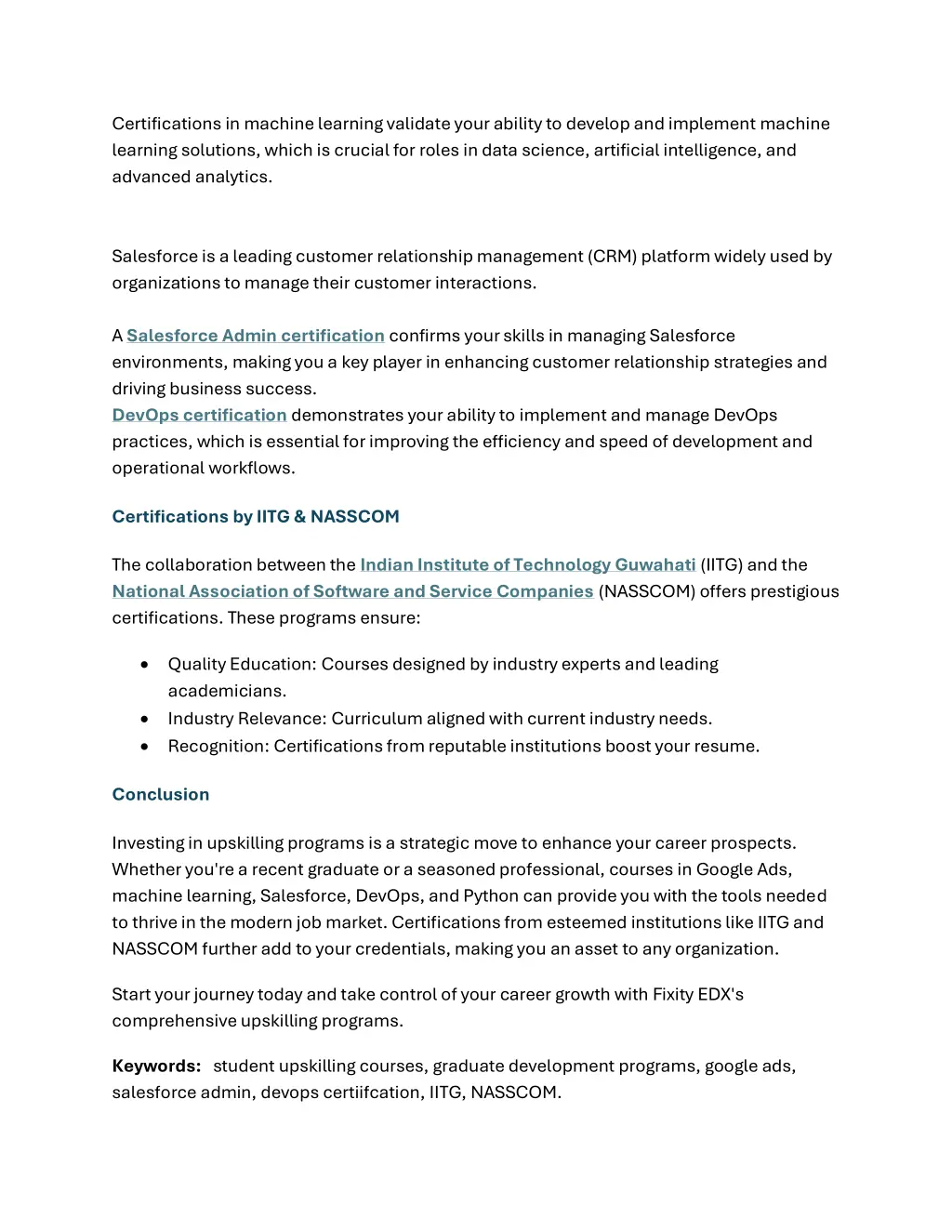 certifications in machine learning validate your