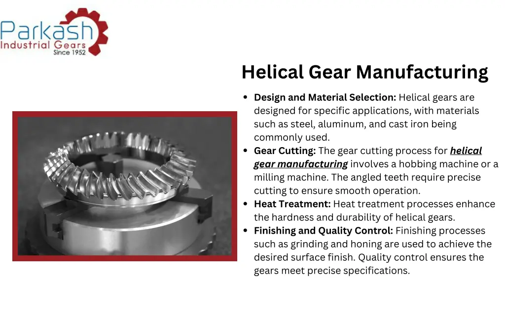 helical gear manufacturing