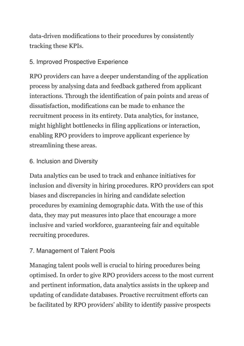 data driven modifications to their procedures