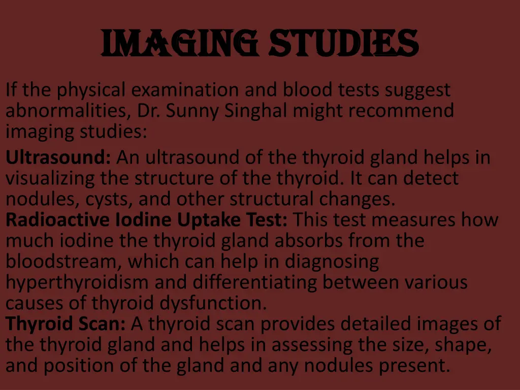 imaging studies imaging studies