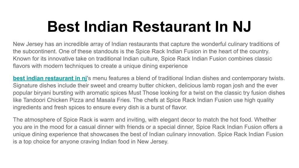 best indian restaurant in nj