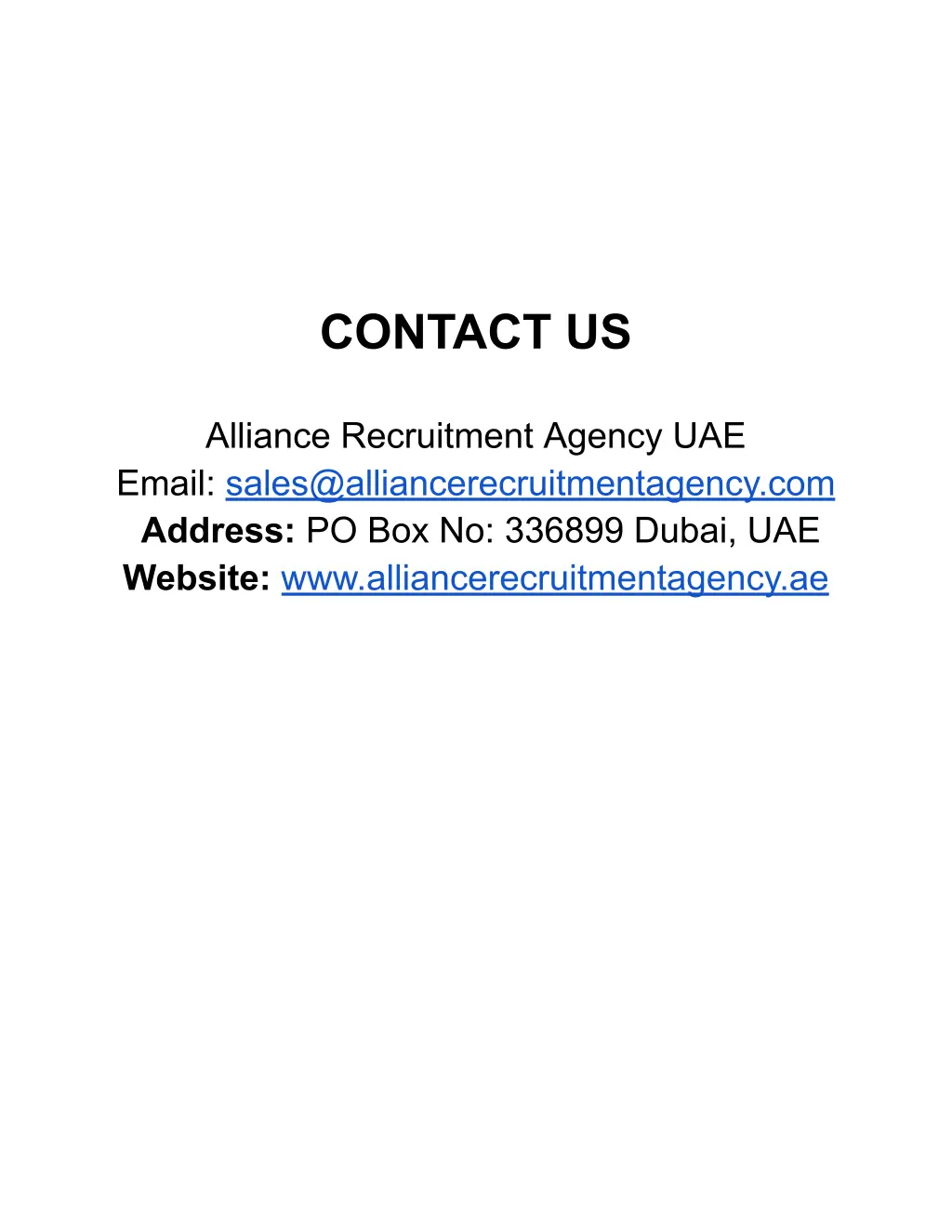 contact us