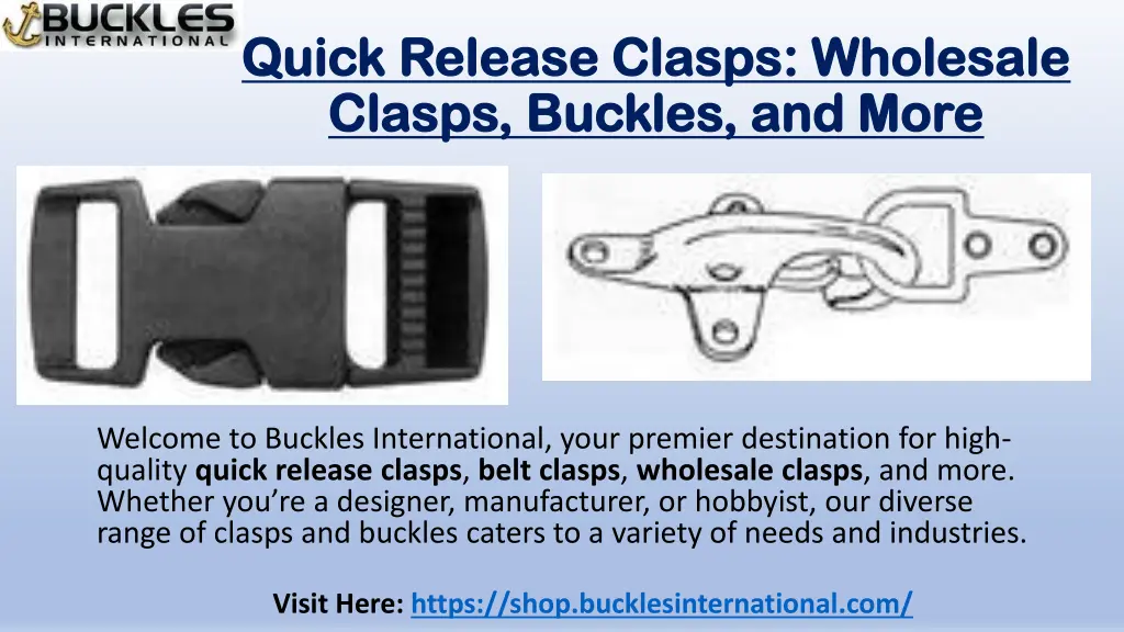 quick release clasps wholesale quick release