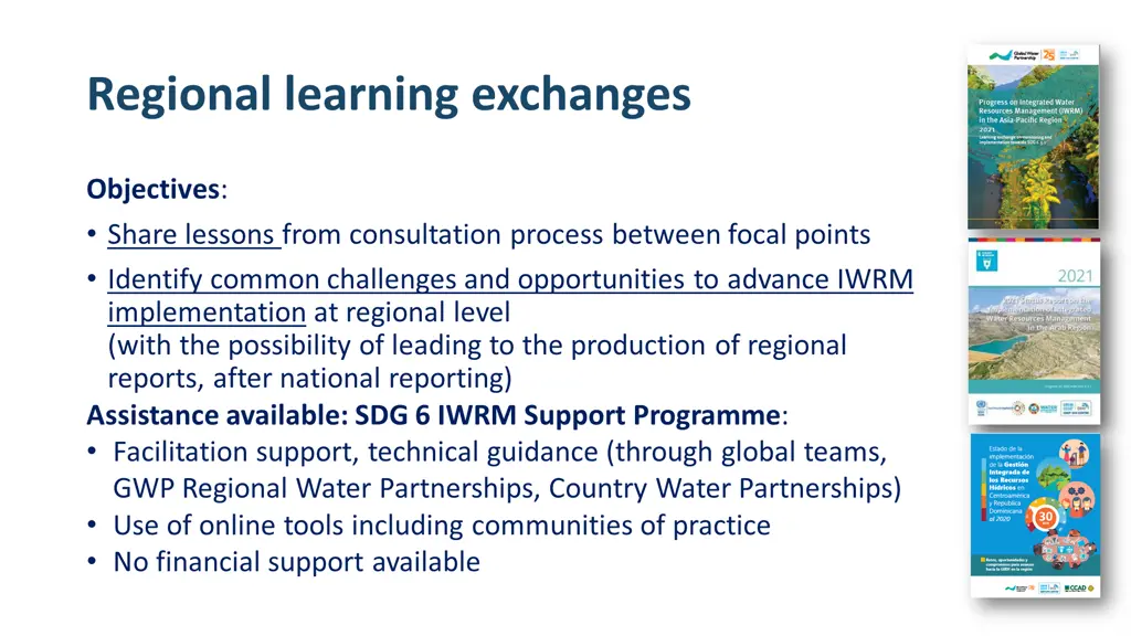 regional learning exchanges