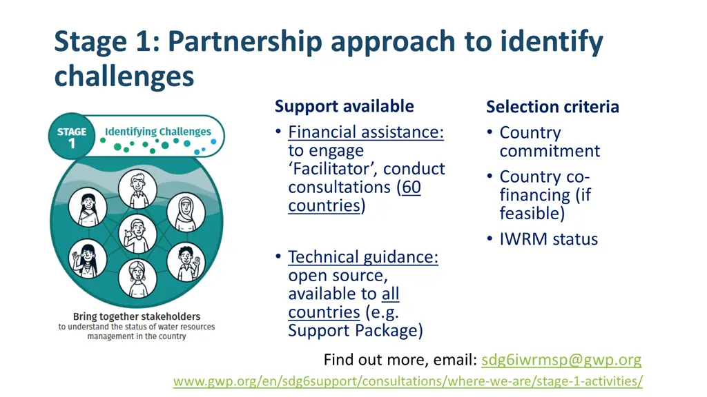 stage 1 partnership approach to identify