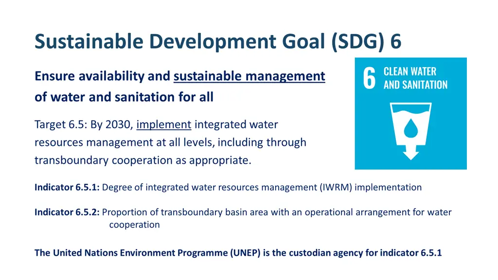 sustainable development goal sdg 6