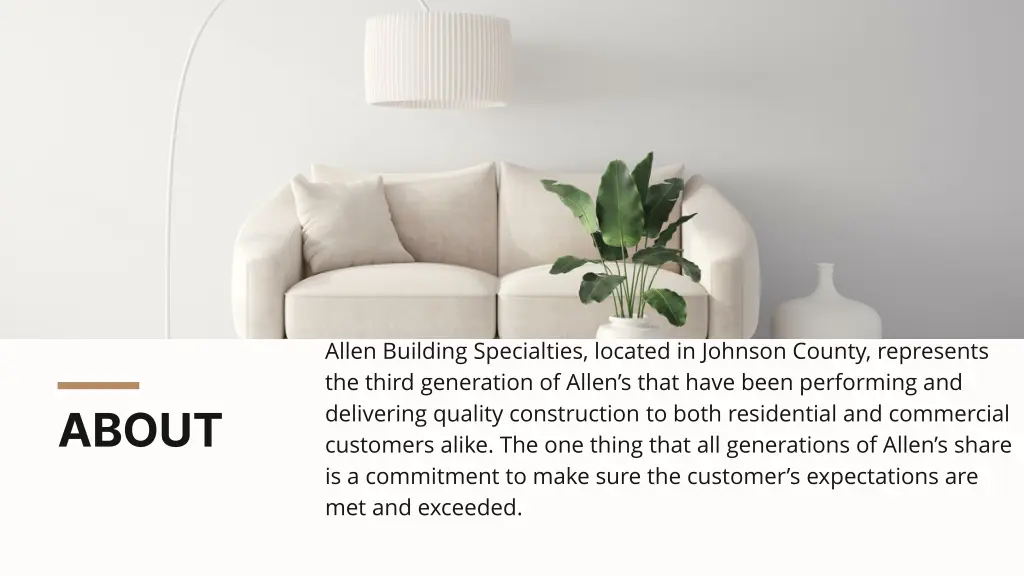 allen building specialties located in johnson