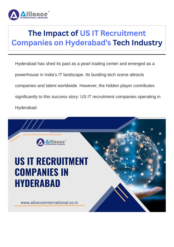 the impact of us it recruitment companies