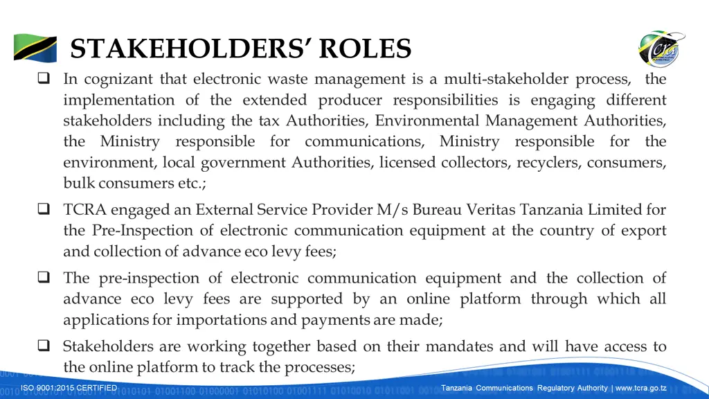 stakeholders roles in cognizant that electronic