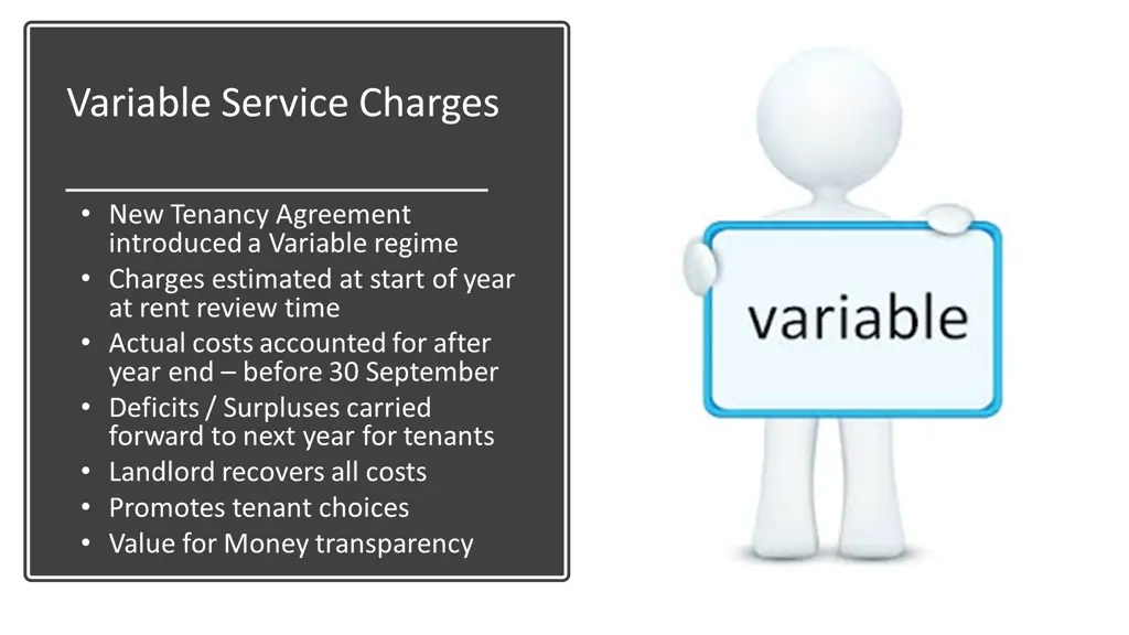 variable service charges