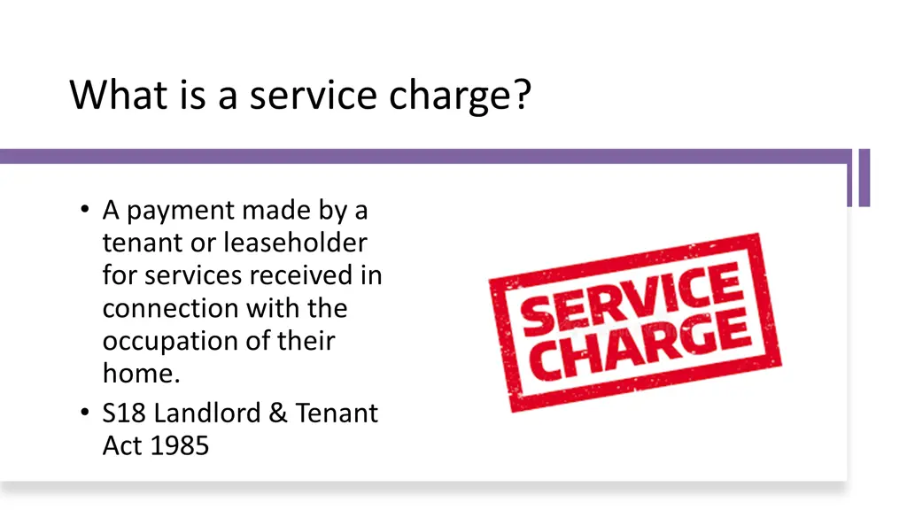 what is a service charge