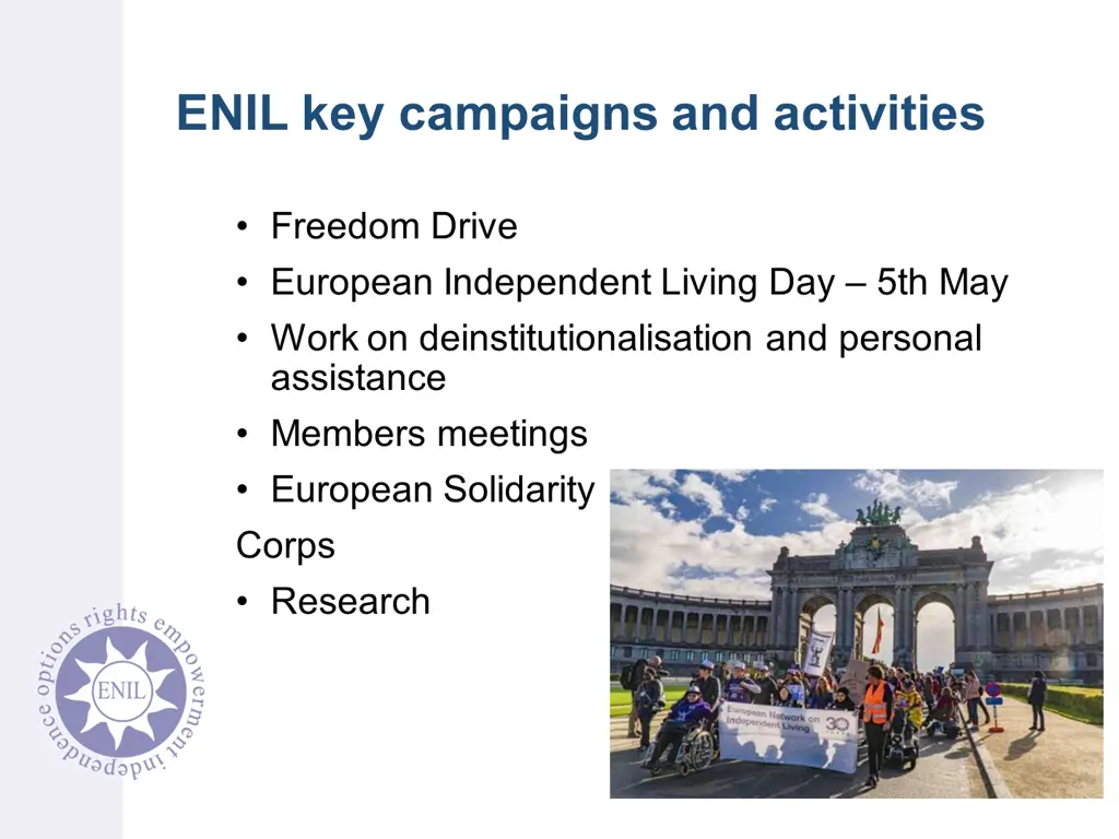 enil key campaigns and activities