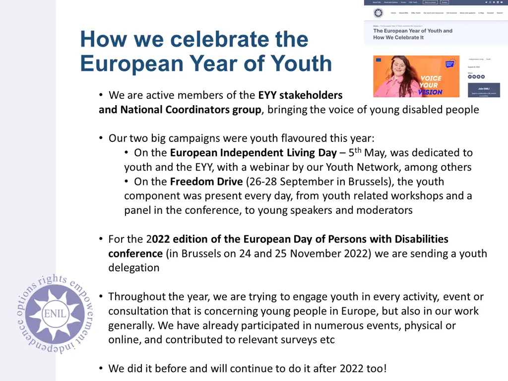 how we celebrate the european year of youth