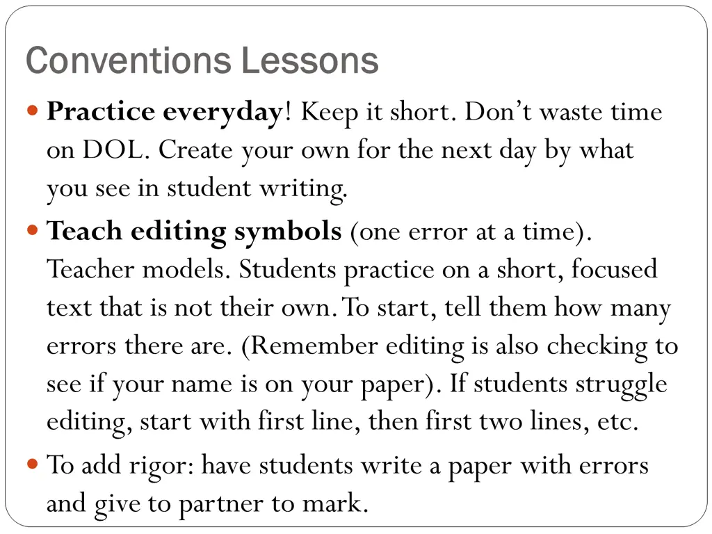 conventions lessons conventions lessons practice