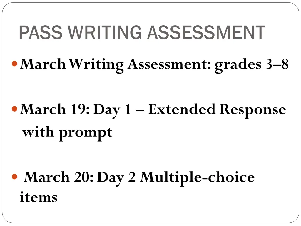 pass writing assessment pass writing assessment