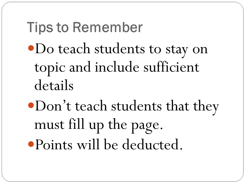 tips to remember tips to remember do teach