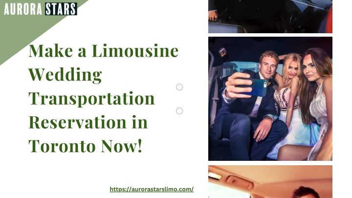 make a limousine wedding transportation