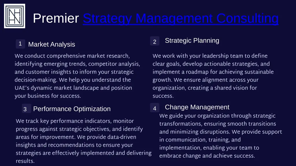 premier strategy management consulting