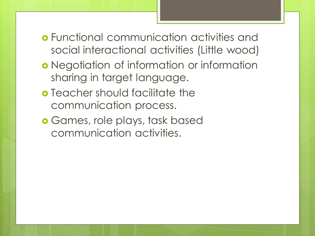 functional communication activities and social