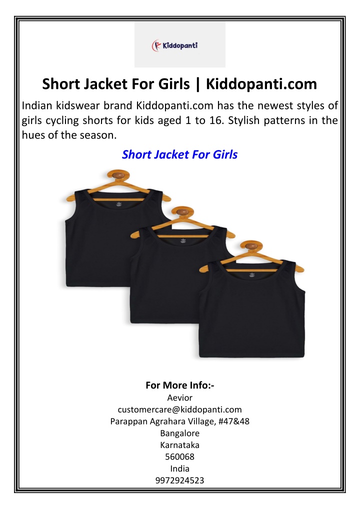 short jacket for girls kiddopanti com