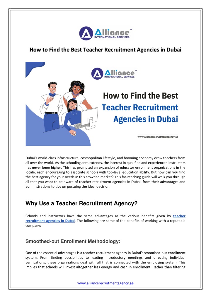 how to find the best teacher recruitment agencies