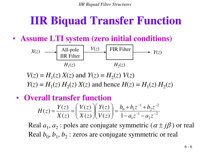 iir biquad filter structures 3
