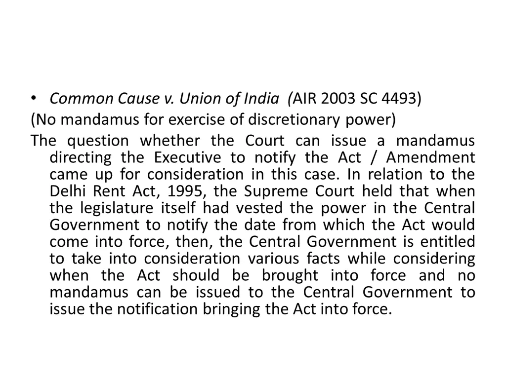 common cause v union of india air 2003 sc 4493